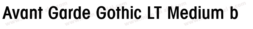 Avant Garde Gothic LT Medium blod字体转换